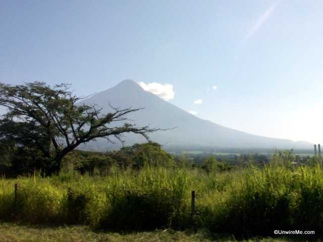 Agua Volcano in the distance