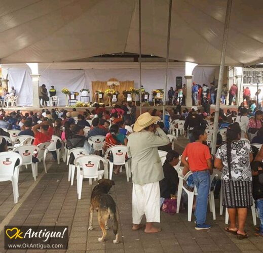 Funeral service for victims in Alotenango