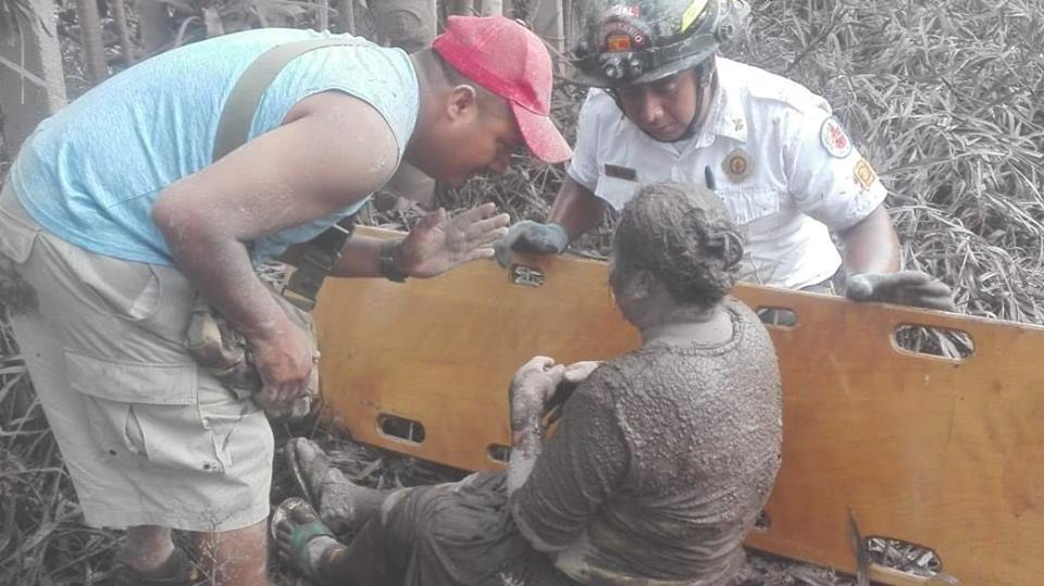 survivors from Fuego's eruptions